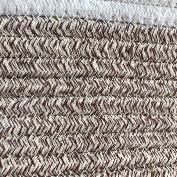 Fabric Rope bucket style beach tote market bag - Picture 5 of 6